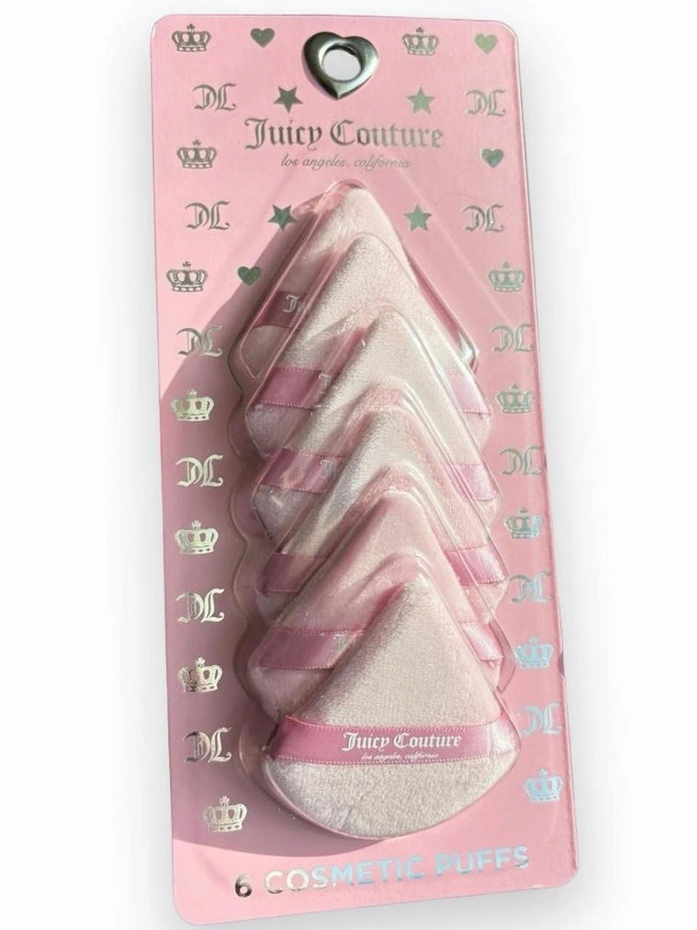 Juicy Couture 6 Cosmetic Puffs Pink Cosmetic Puffs NWT